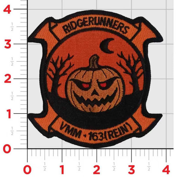 Official VMM-163 Ridgerunners Halloween Patch