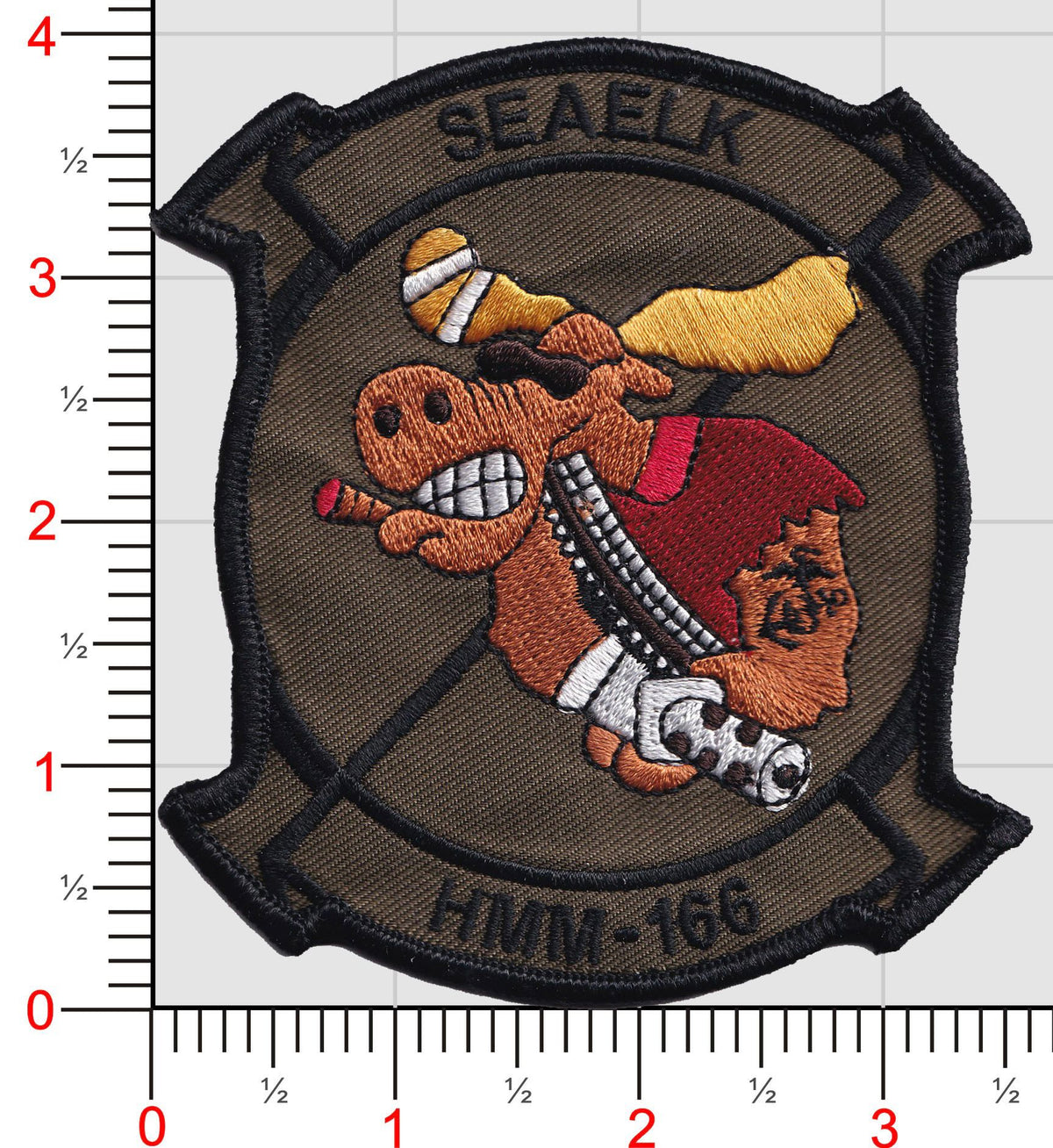 Official HMM-166 Seaelks Party Moose Friday Patch