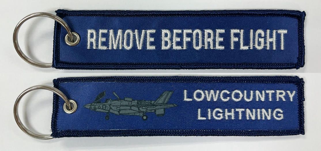 Official VMFAT-501 Lowcountry Lighting F-35 Key Rings