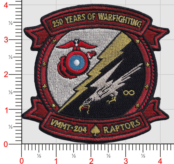 Officially Licensed USMC VMMT-204 250th Anniversary Patch