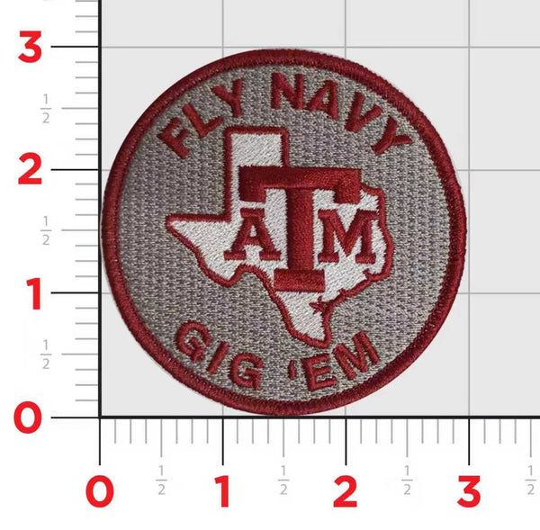 Fly Navy Texas A&M Gig 'Em Shoulder Patches