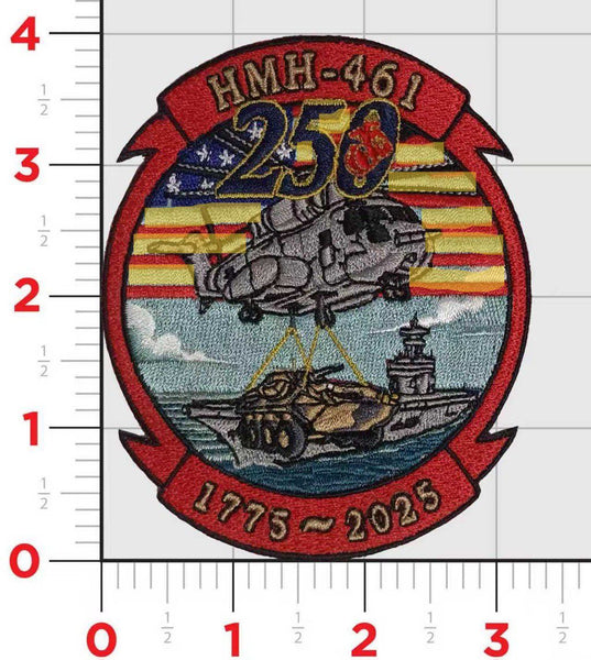 Officially Licensed USMC HMH-461 Iron Horse 250th Anniversary Patch