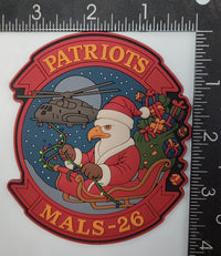 Official MALS-26 Patriots Christmas PVC Patch