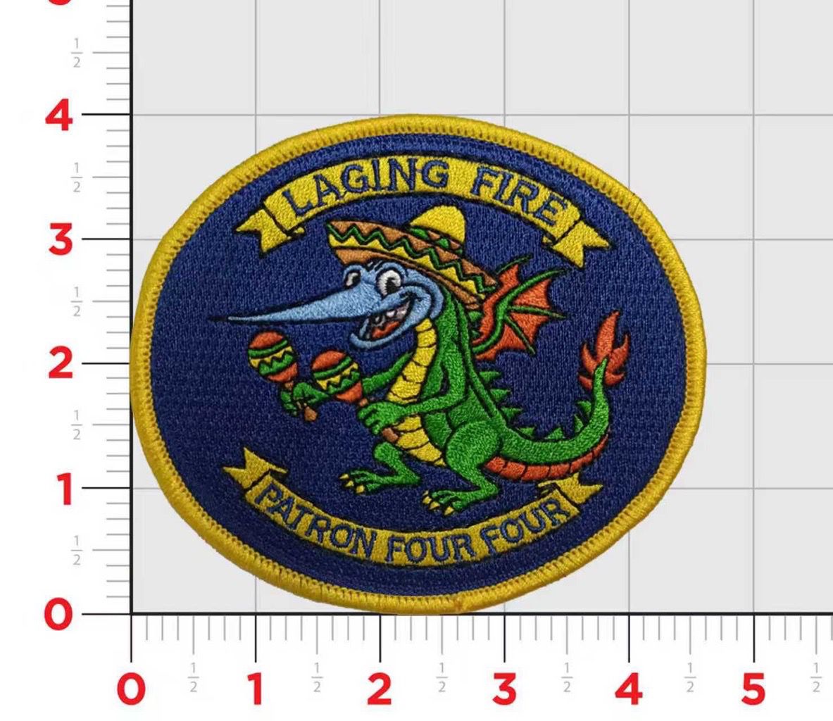 Official VP-44 Marlins and Skinny Dragons Laging Fire Combo Patch