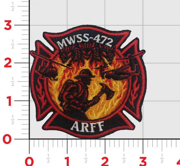Official MWSS-472 Aircraft Rescue and Firefighting Patch