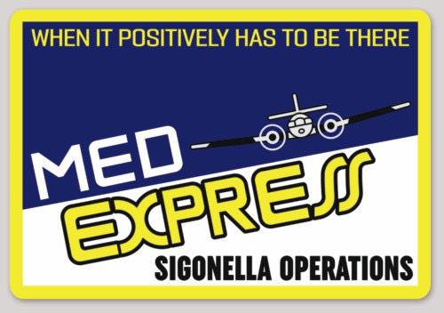 Official NAS Sigonella Med Express Sticker