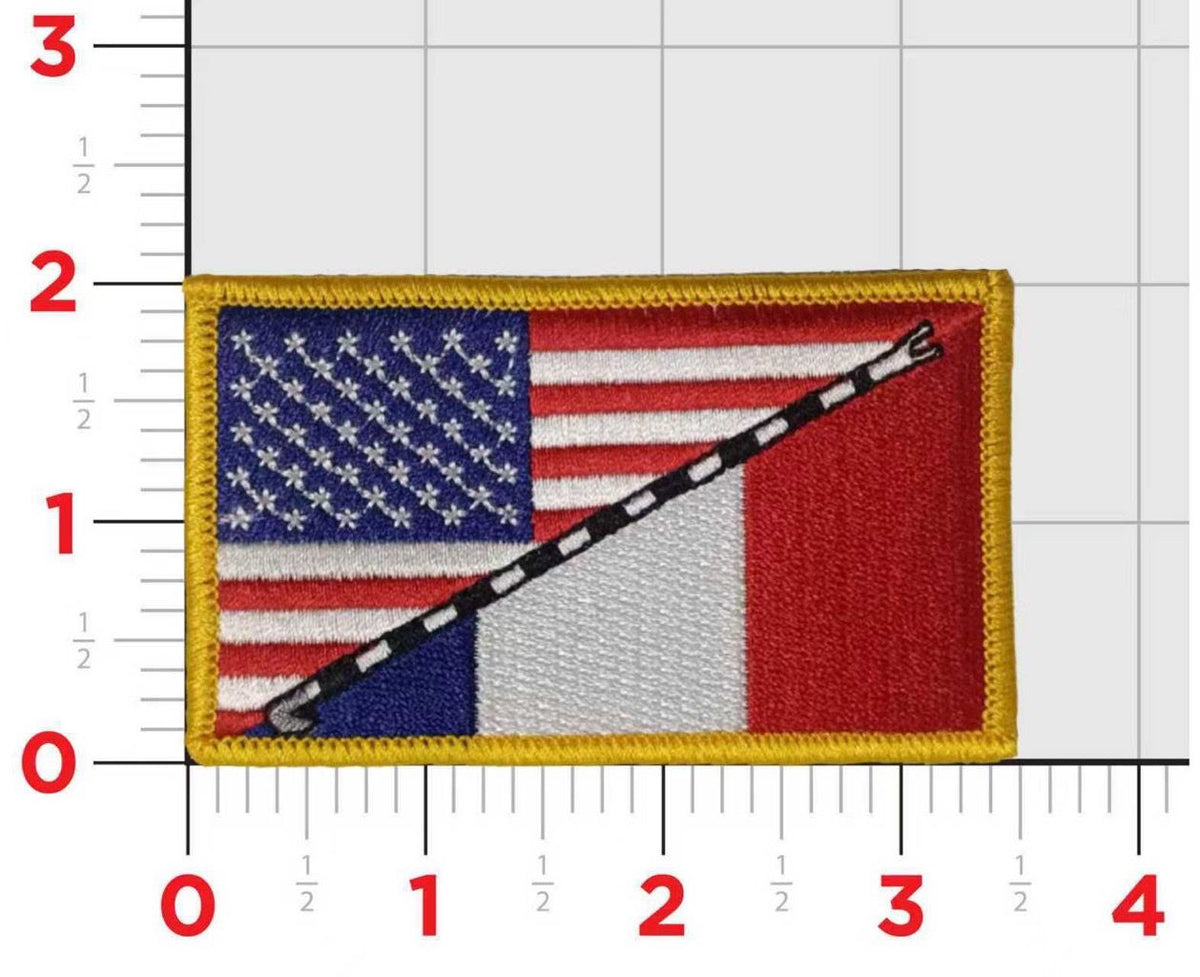 American Flag and French Flag NAS Meridian Tailhook Patch (Meridian)