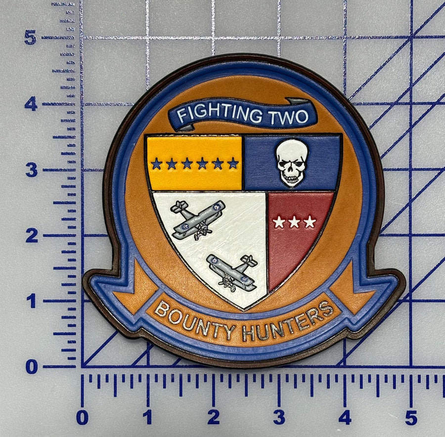 Officially Licensed US Navy VFA-2 Bounty Hunters Leather Patch