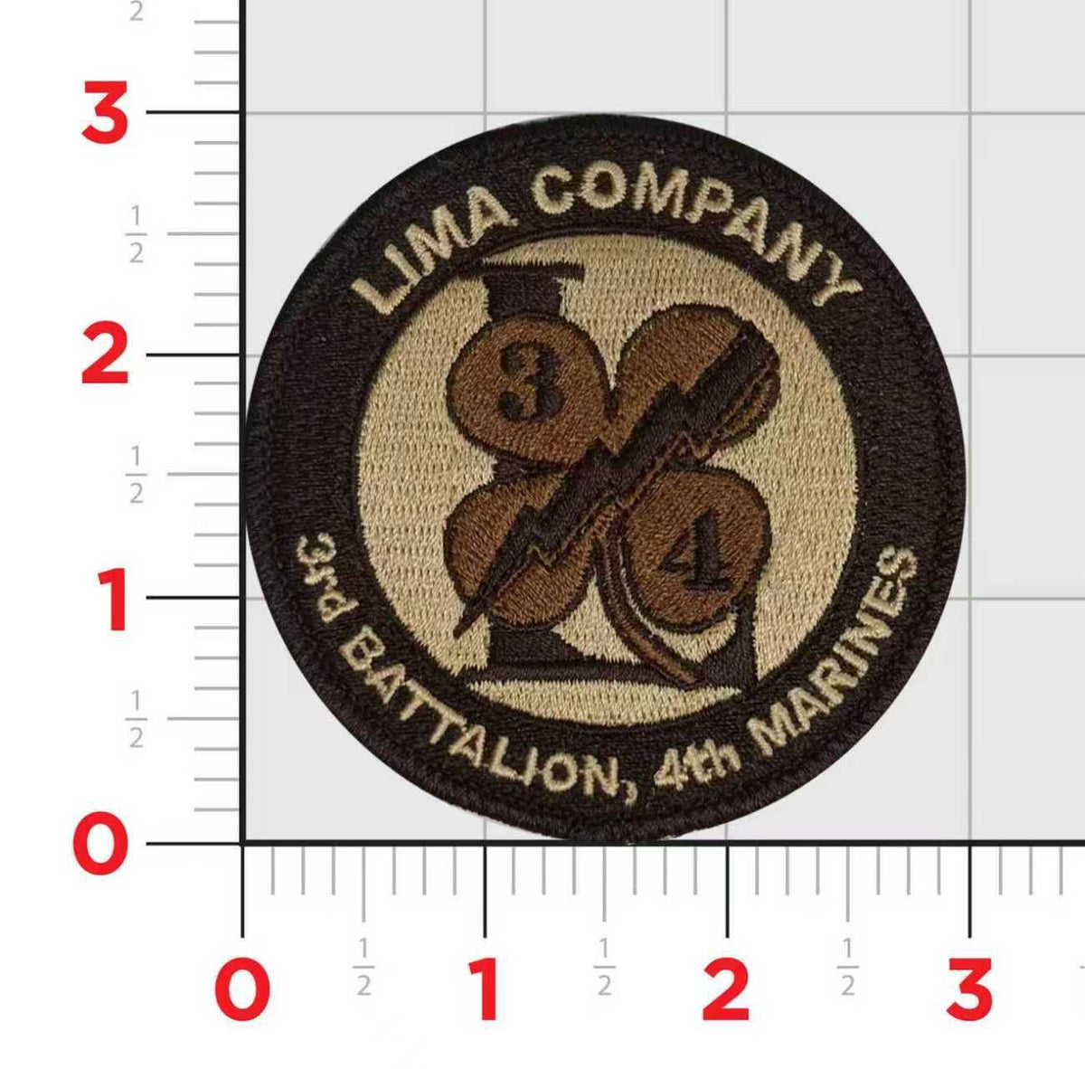 Officially Licensed USMC Lima Company 3rd Battalion 4th Marines Patch