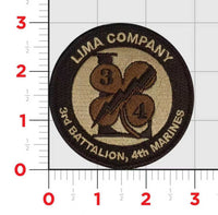 Officially Licensed USMC Lima Company 3rd Battalion 4th Marines Patch