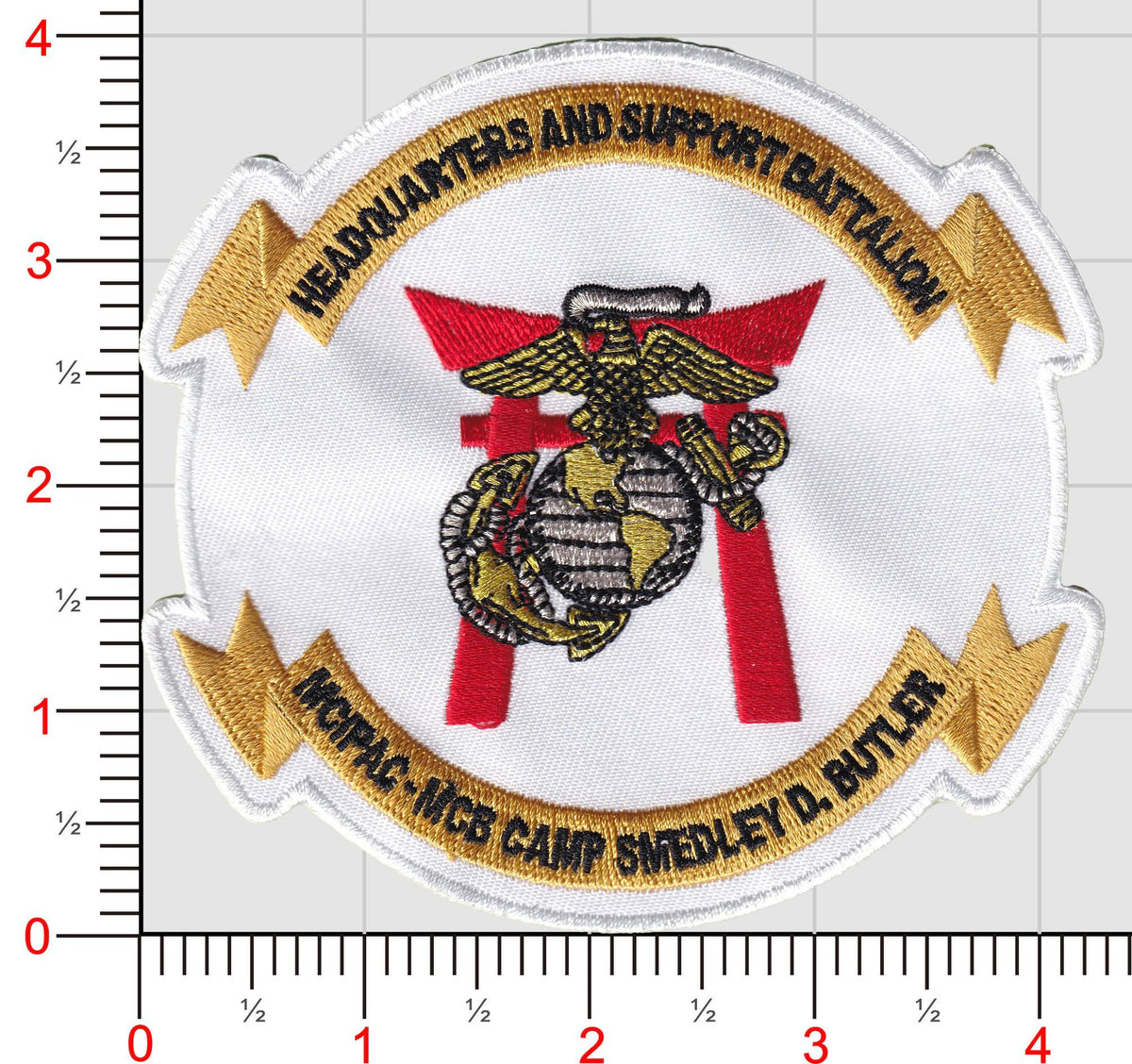 Officially Licensed USMC H&HS MCIPAC Camp Smedley Butler Patch (B)