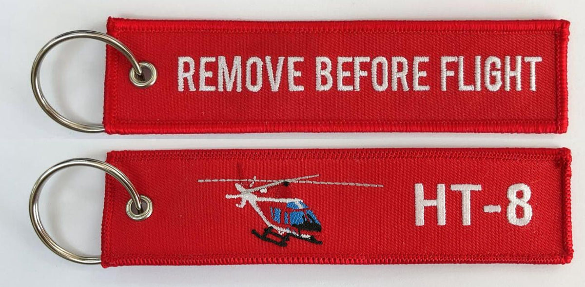 Official HT-8 Eightballers Remove Before Flight Key Rings
