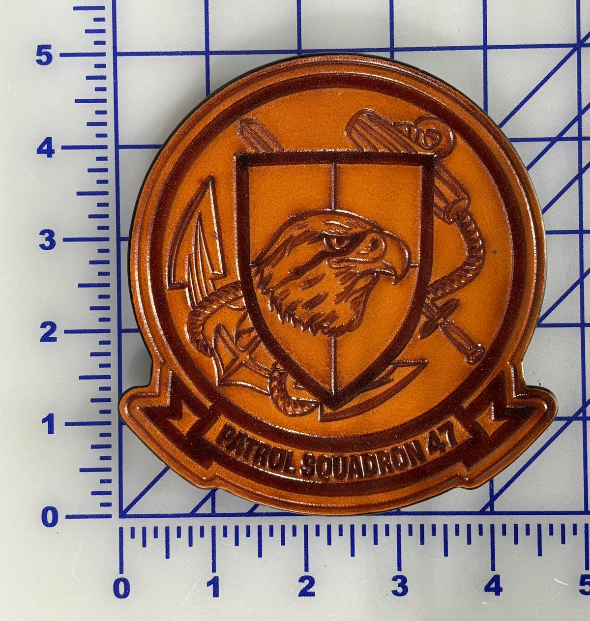 Officially Licensed US Navy VP-47 Golden Swordsmen Leather Patches