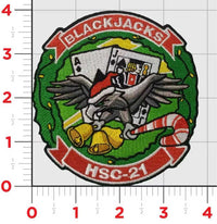 Official HSC-21 Blackjacks Christmas Patch and Name Tags