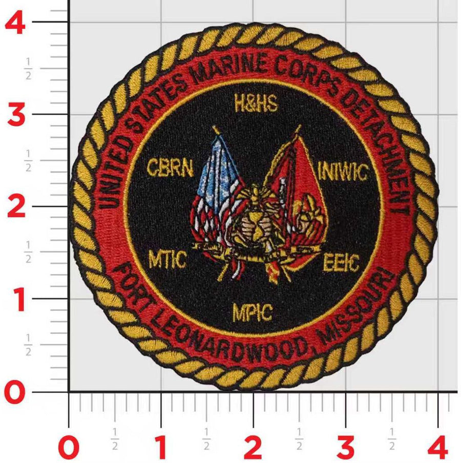 Officially Licensed USMC Detachment Fort Lenoardwood MO Patch