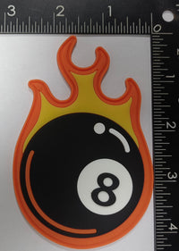 Flaming Eightballer PVC Patch