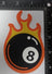 Flaming Eightballer PVC Patch
