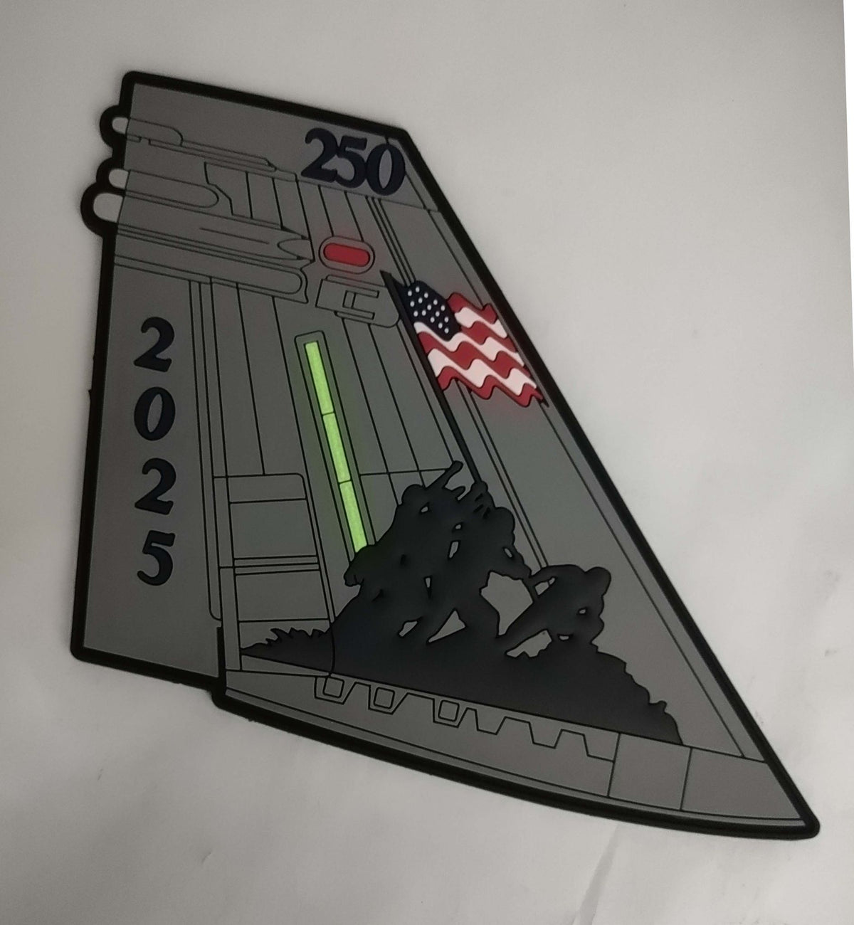 Officially Licensed USMC 250th Anniversary F-18 Tail Flash PVC Patch