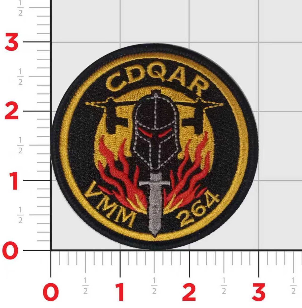 Official VMM-264 Black Knights Flightline Qual Patches