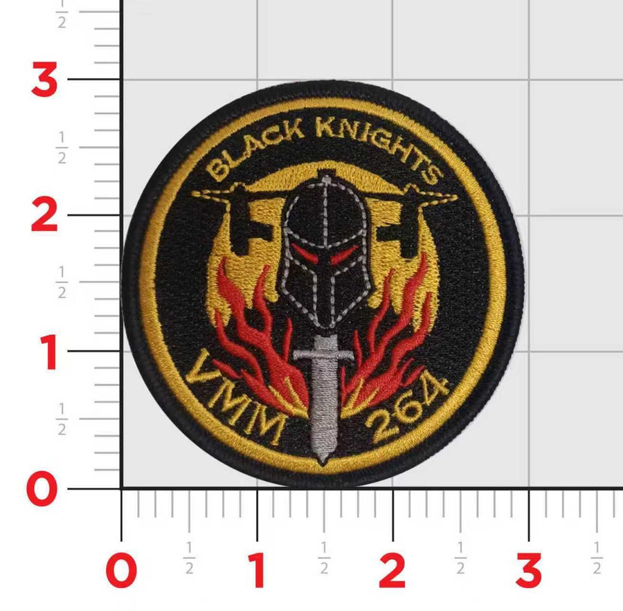 Official VMM-264 Black Knights Flightline Qual Patches