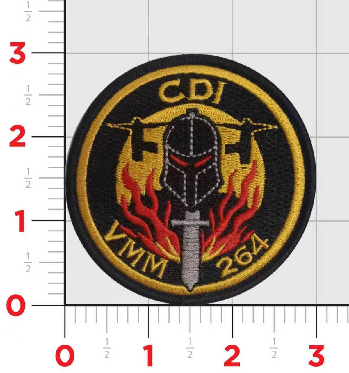 Official VMM-264 Black Knights Flightline Qual Patches
