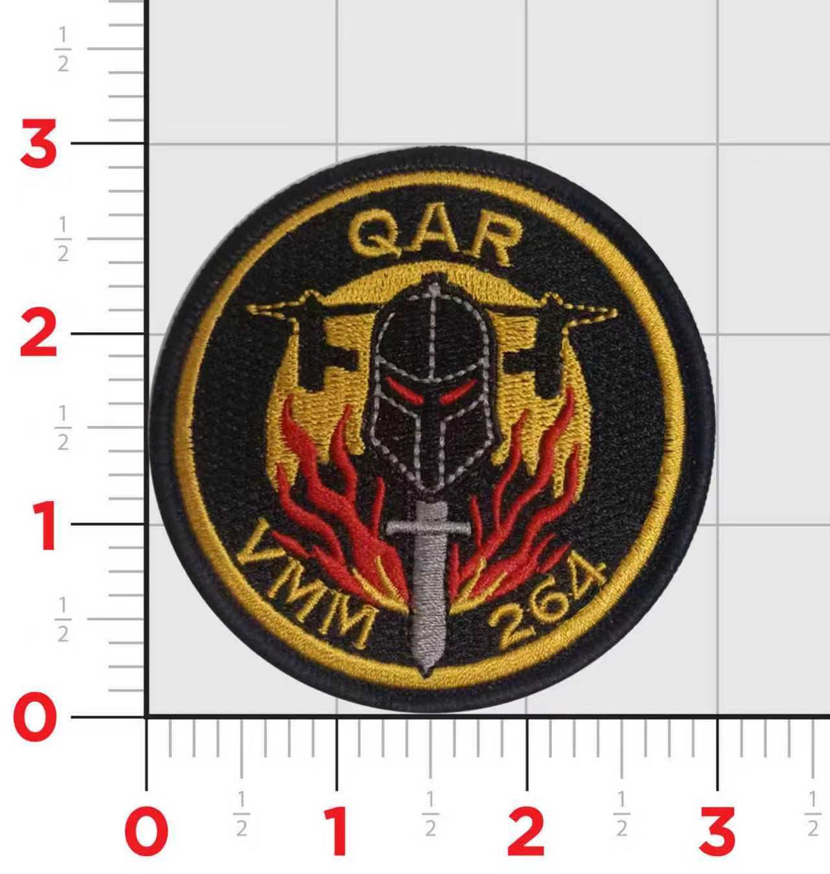 Official VMM-264 Black Knights Flightline Qual Patches