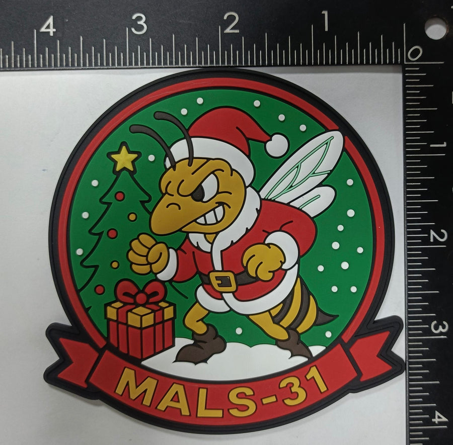 Official MALS-31 Stingers Christmas PVC Patch