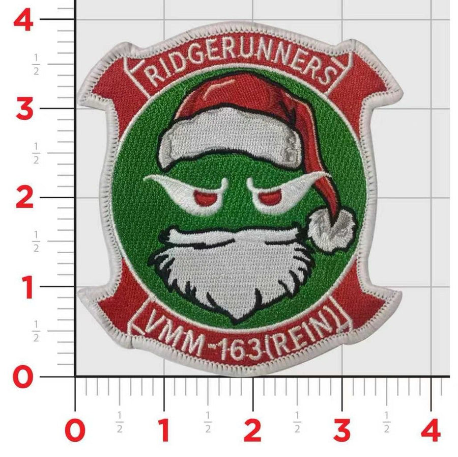 Official VMM-163 Ridgerunners REIN Christmas Patch