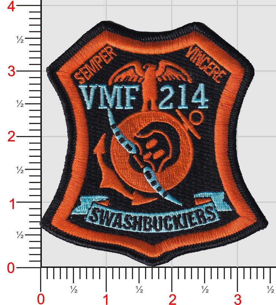 Officially Licensed USMC VMF-214 Swashbucklers Squadron Patch