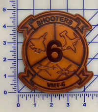 Officially Licensed USMC VMT-6 Shooters Leather Squadron Patch