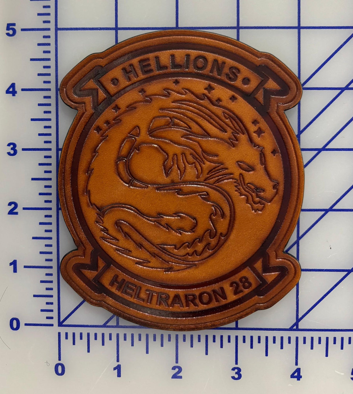 Official HT-28 Hellions Leather Squadron Patch