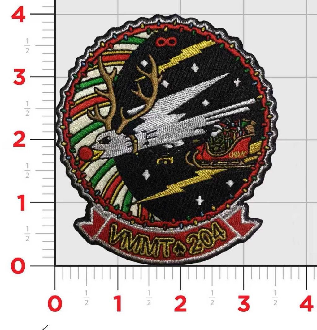 Official VMMT-204 Raptors Christmas Patch