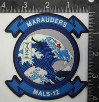 Official MALS-12 Marauders Wave PVC Patch