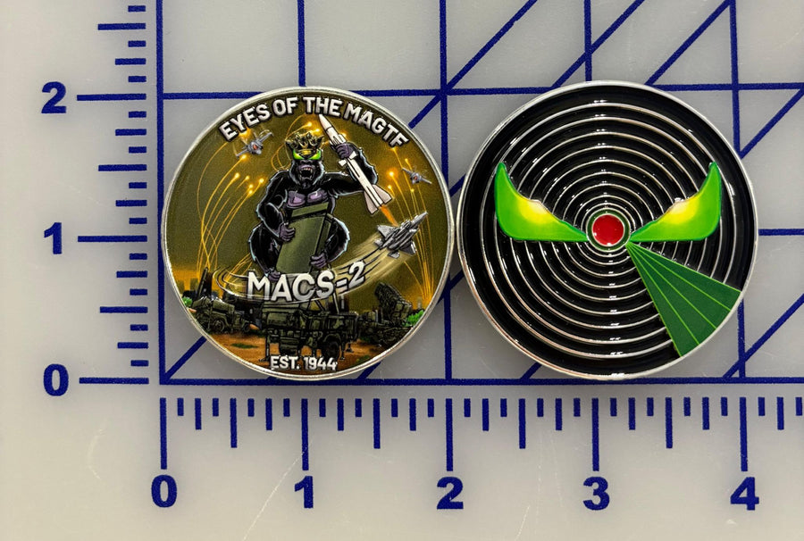 Official Marine Air Control Squadron 2 MACS-2 Squadron Coin