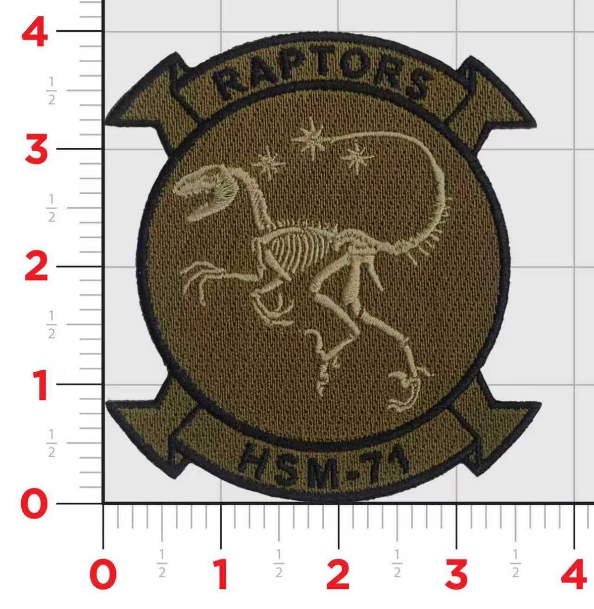 Officially Licensed US Navy HSM-71 Raptors Throwback Patches and Name Tags