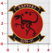 Officially Licensed US Navy HSM-71 Raptors Throwback Patches and Name Tags