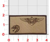 Pilot Wings Name Tag / Tan Subdued
