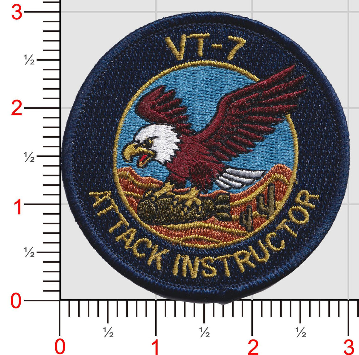Official VT-7 Eagles Attack Instructor Shoulder Patches