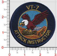 Official VT-7 Eagles Attack Instructor Shoulder Patches
