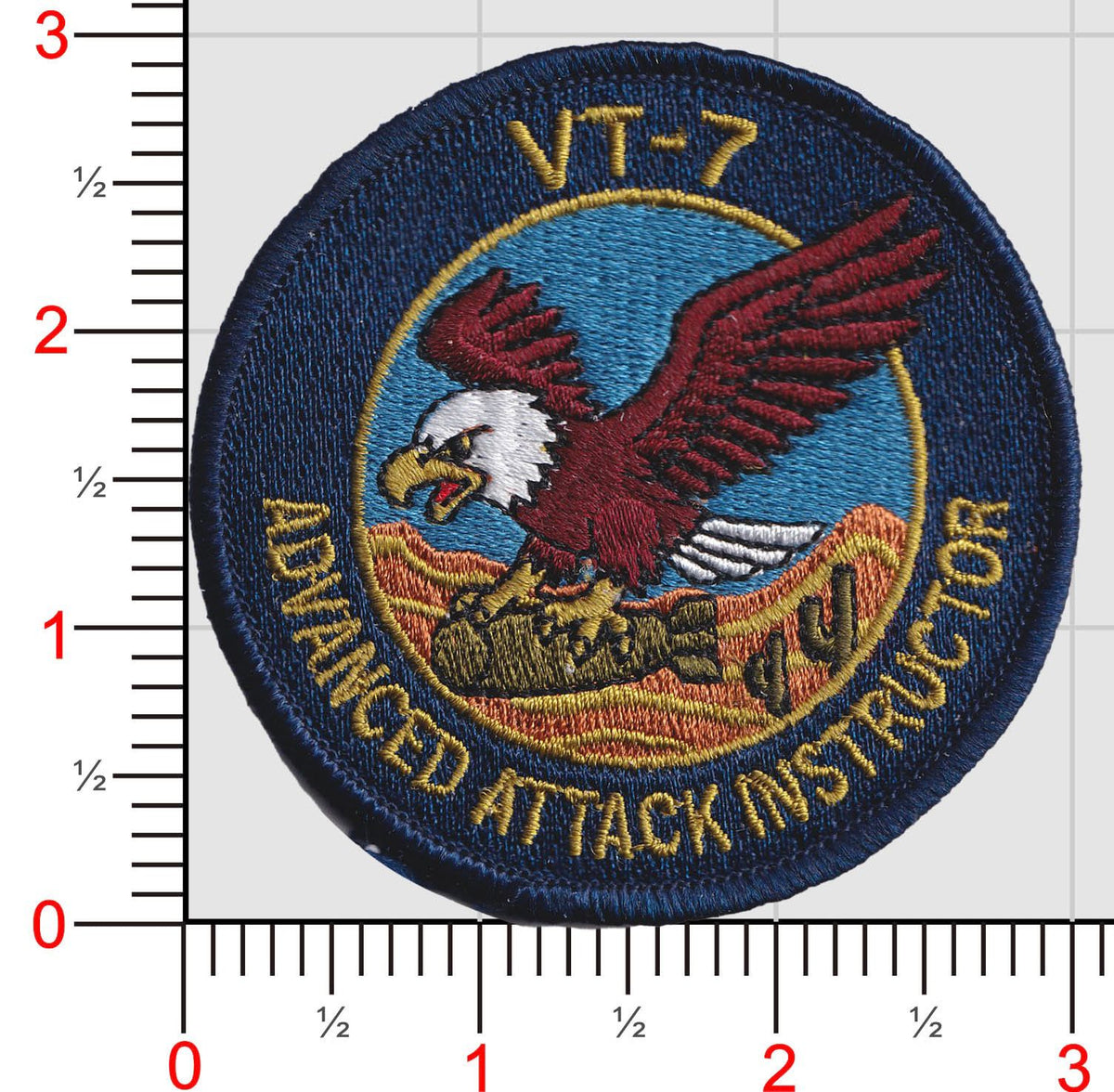 Official VT-7 Eagles Attack Instructor Shoulder Patches