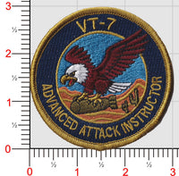 Official VT-7 Eagles Attack Instructor Shoulder Patches