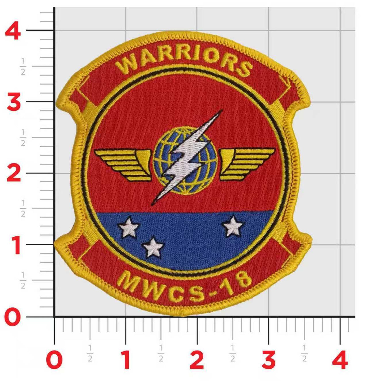 Officially Licensed USMC Marine Wing Communications Squadron MWCS-18 Warriors Patch