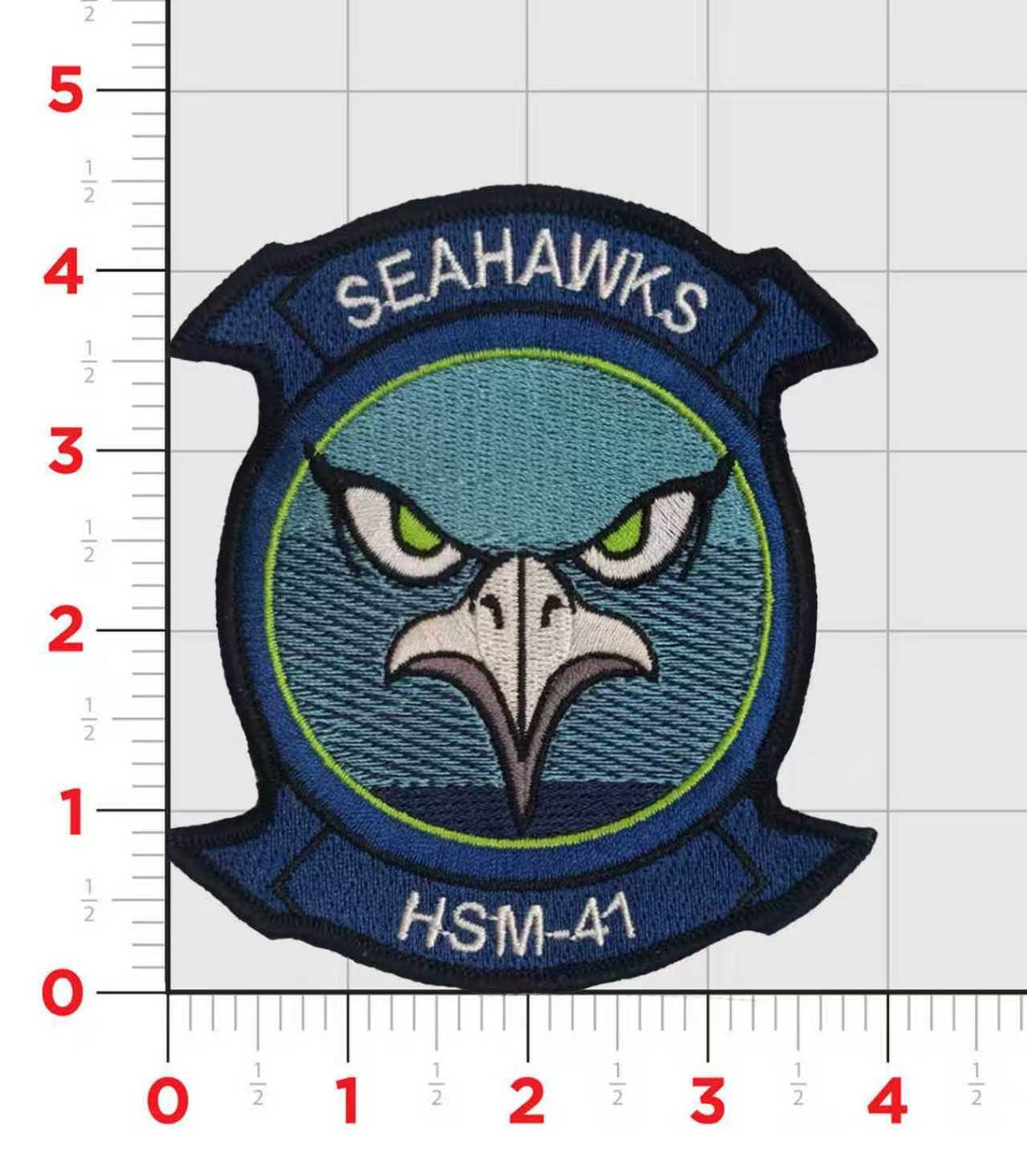 Officially Licensed US Navy HSM-41 Seahawks Squadron Patch