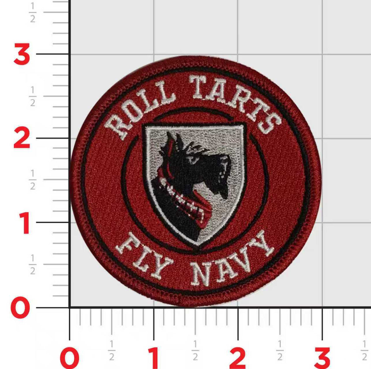 Carnegie Mellon University Pittsburgh Roll Tarts Fly Navy Patch