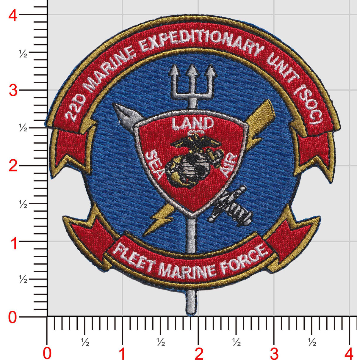 Officially Licensed USMC 22nd MEU Marine Expeditionary Unit SOC Patch