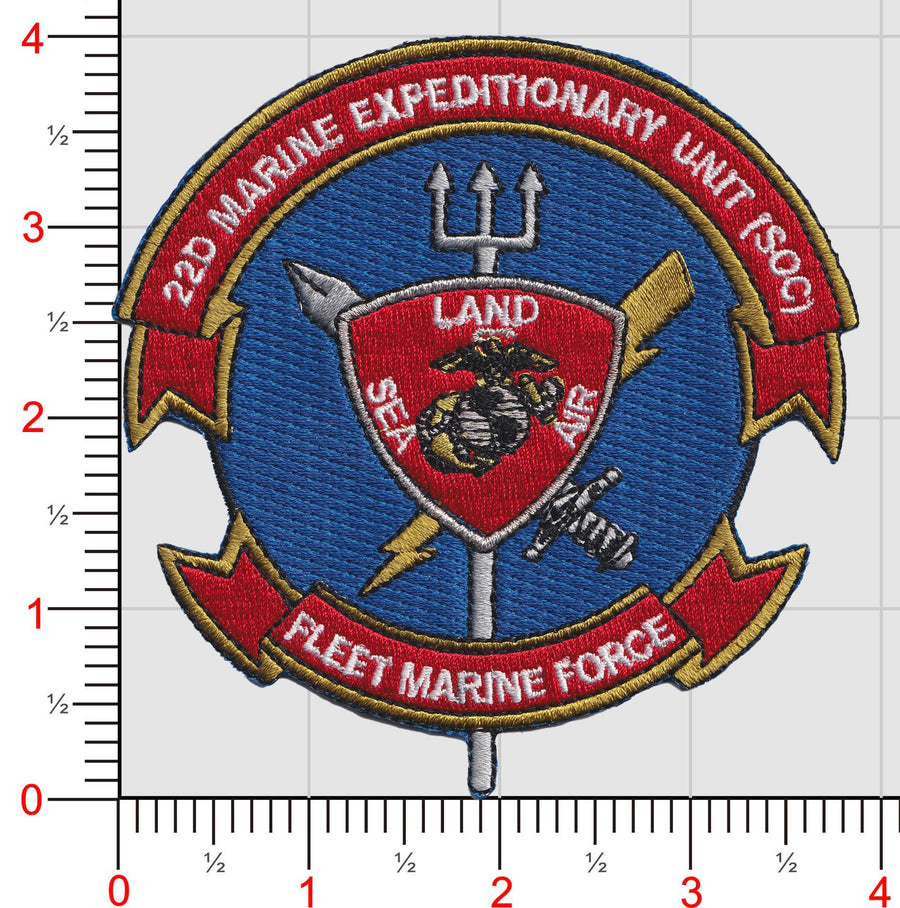 Officially Licensed USMC 22nd MEU Marine Expeditionary Unit SOC Patch