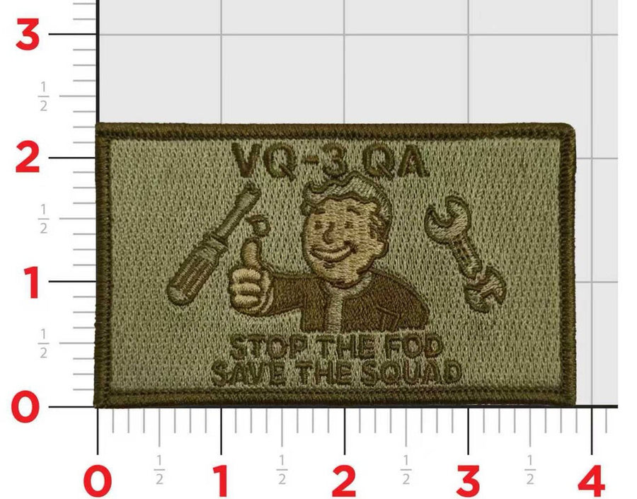 Official VQ-3 Quality Assurance QA FOD Patch