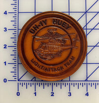 Officially Licensed USMC UH-1Y Huey Light/Attack Team TMS Leather Patch