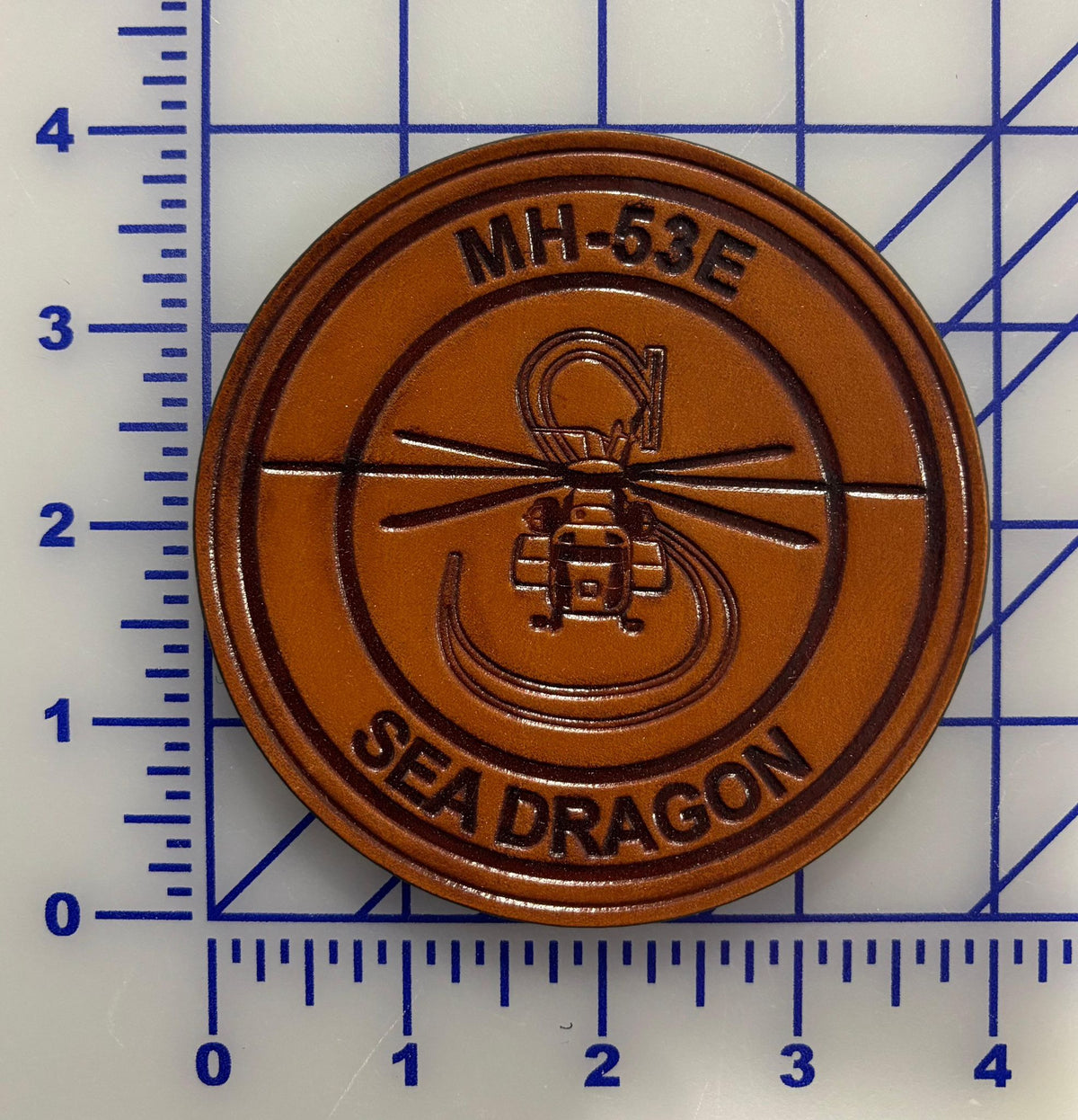Official MH-53E Sea Dragon Leather Shoulder Patch