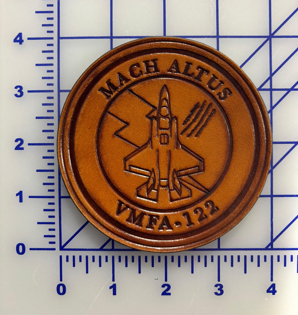 Official VMFA-122 Werewolves F-35 Leather Shoulder Patch